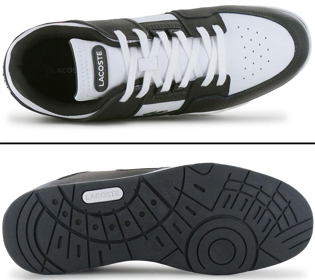 Lacoste Кроссовки 224 - Мужские Кроссовки Обувь Кожа Бело-Зеленые 748SMA00162D2 ОРИГИНАЛ