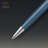 PARKER Sonnet Premium Metal Blue CT Ballpoint Medium Gift Officially Product Number 2119649 & Pen, Nib, Oil-Based, Boxed, Imported,