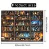 2D flat banner, 1 piece - Large-sized background banner for the Magic Library - Fantasy theme party decoration,
