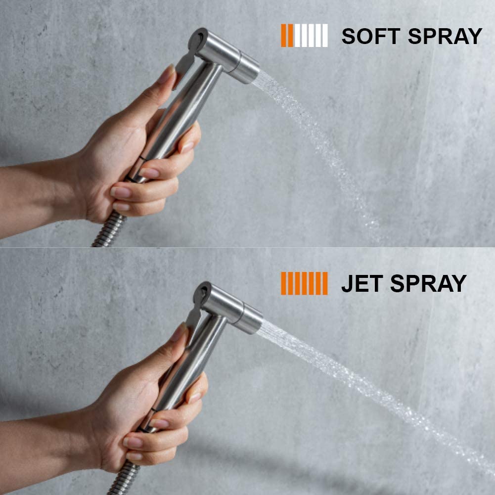 Ручной смеситель для унитаза и биде, распылитель из нержавеющей стали, набор распылителей для ручного биде для ванной комнаты, самоочищающаяся насадка для душа без удара
