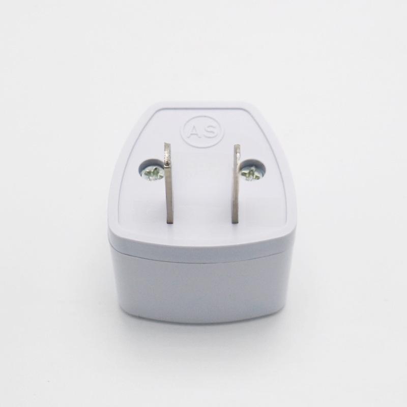 European To US/Australian Plug Adapter with Dual US Sockets