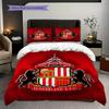 Sunderland Afc Emblem Display Bedding (1 * duvet cover + 2 * pillowcase, without core) 2D Flat Christmas birthday gift Bedding set