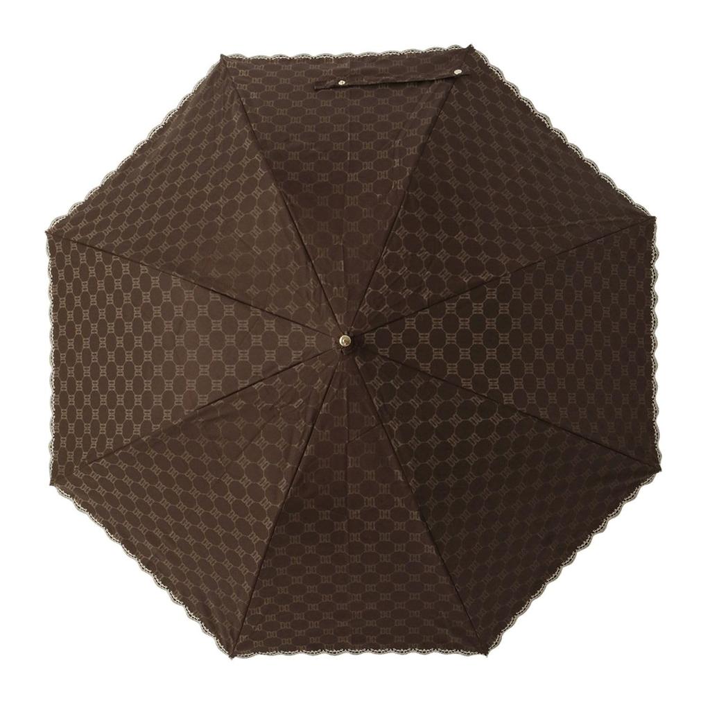 Moonbat Складной зонт от солнца для Сделано в Подходит для Солнца и Премиум Легкий Жара и УФ Жаккардовый Коричневый "Такса" Женский, Япония, Дождь, Блокирующий,