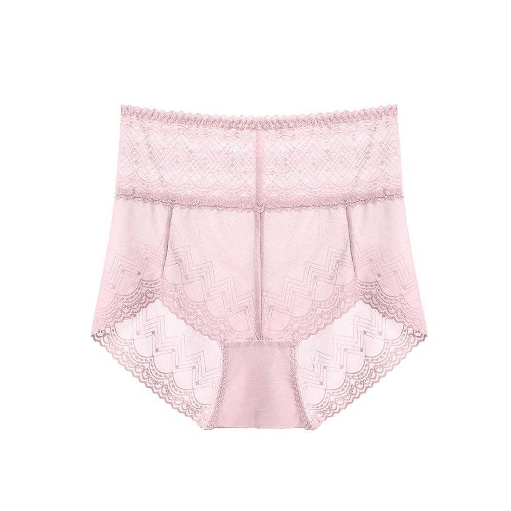 Кружевные трусики с высокой талией Xiaotianer 1015: Женский бесшовный живот и подтяжка бедер, сексуальный прозрачный дизайн