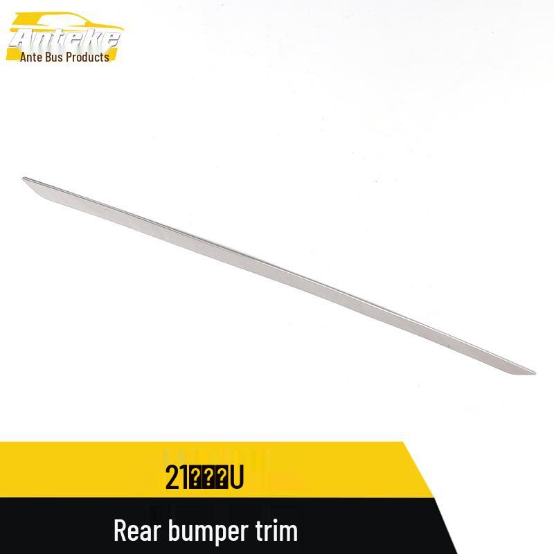 Neta U Rear Bumper Trim: Stainless Steel Tailgate Trunk Bright Strip for 2021 Model