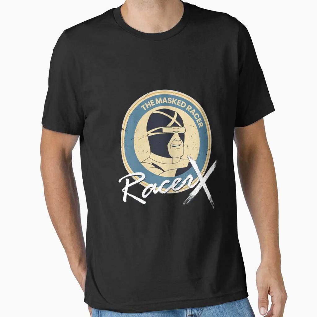 The Masked Racer X Blue Emblem T Shirt Designed And Sold By Decis988 Vintage Washed Breathable Homme Designer Clothes
