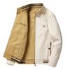 Spring and Autumn Men's Jacket Stand Collar Cotton Double-sided Casual Oversize Jacket