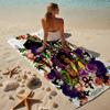proof beach towel with a Purple Rain4 pattern - soft,absorbent,quick-drying,machine washable - perfect for swimming,camping,bathing