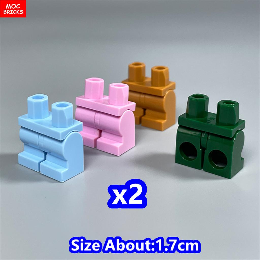 8 шт. Кубики MOC 17 мм Брюки Подвижные Короткие Ноги 970 см00 Часть Тела Одежда Модель Фигурка Сборка Строительные Блоки Игрушки Подарки