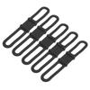 DUUTI 5pcs Bike Silicone Band Cycling Flashlight Handlebar Mount Holder Multipurpose Bicycle Straps for RidingBlack