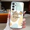 Чехол в стиле абстрактной геометрии для Samsung S26 S25 S24 Ultra S23 S22 S21 FE A15 A16 A17 A35 A36 A37 A54 A55 A56 A57 5G Мягкая обложка с текстурой кожи