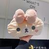 Плюшевая коробка для салфеток Rilakkuma, мягкая пушистая подвесная медвежья салфетница, милый портативный держатель, креативный контейнер для хранения бумаги для дома/автомобиля
