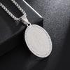 Exquisite Zircon Catholic Virgin Mary of Guadalupe Medal Necklace Women's Fashion Good Luck Amulet Jewelry