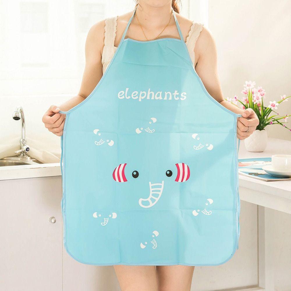 Sleeveless Chef Apron Waterproof Cooking Baking Apron Cute Kitchen Cleaning Apron Home Kitchen