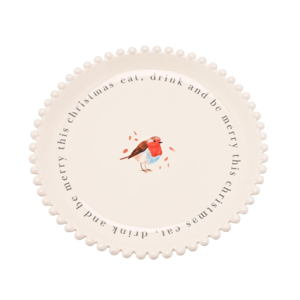Robin Plate - Eat Drink & Be Merry