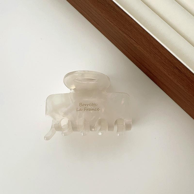 Jennie Style Red Claw Clip - High-End 2025 Large Volume Updo Acetate Shark Clip for Women