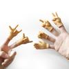 7 Pcs Tiny Finger Hands, Funny Mini Hands Puppets, Miniature Small Hands, Realistic Design Mini Hand, Pet Cat Toys, Gag Performance Party Favors