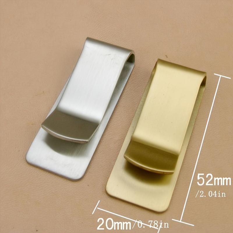 1pc Stainless Steel Pen Clip Pen Holder Vintage Ticket Holder, Notebook Accessories, Stationery, Office Supplies