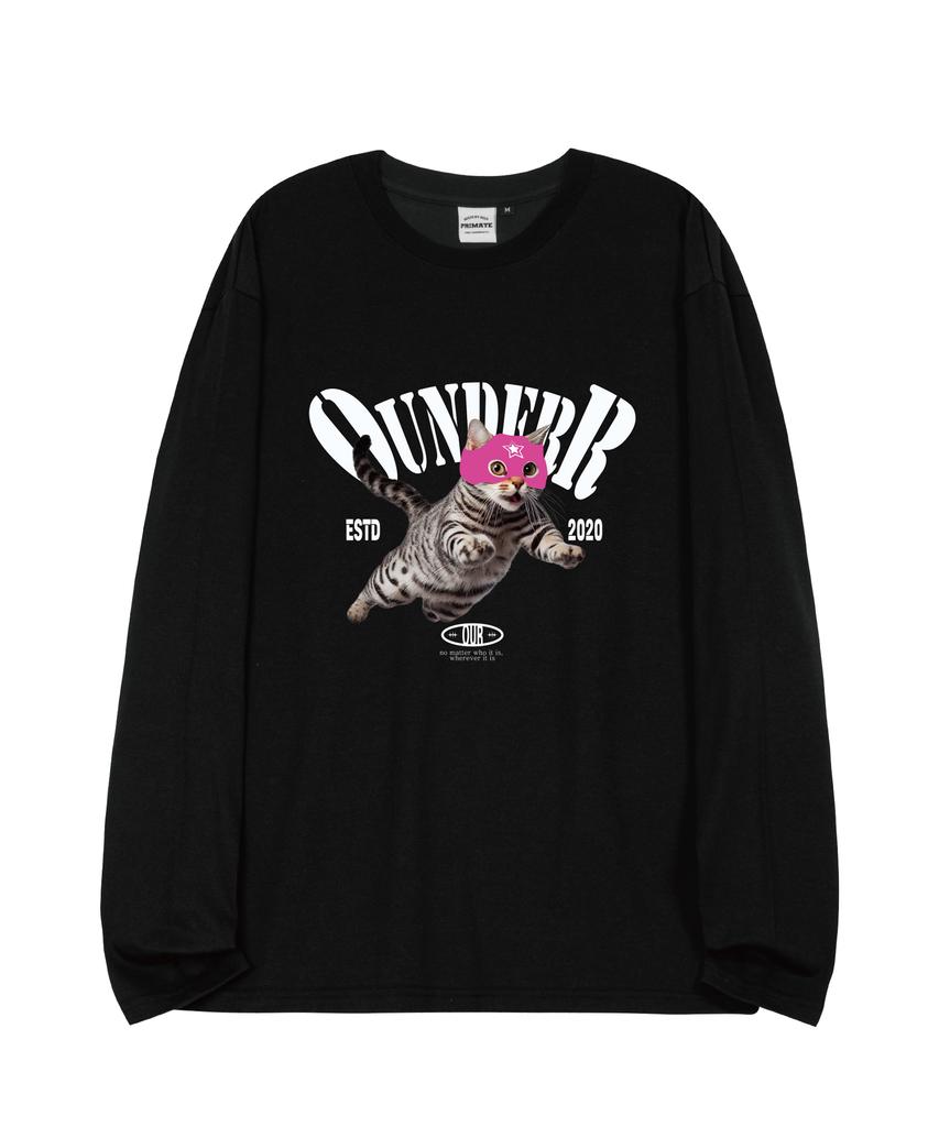 OUNDERR Jump Cat Oversized Long Sleeve 4 Colors