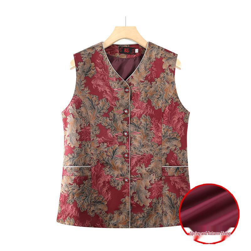 Orta Yaşlı ve Yaşlı Kadınlar İçin Büyükannenin Hafif Sonbahar Yeleği - İlkbahar ve Sonbahar İçin Kolsuz Ceket