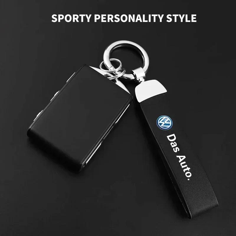 New For VW Volkswagen Golf Polo Passat Touran Jetta Fashion Suede Car Keychain Ring Vintage Leather Zinc Alloy Key Chain Ac