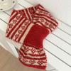 Winter Scarf Small Hole Design Thickened Warm Print Scarf Windproof Cold-Resistant Women Neck Warmer
