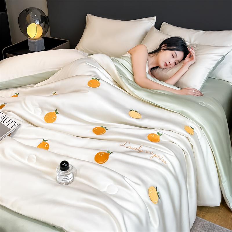 Принцесса Версия Летнее Прохладное Одеяло Мягкий Выстиранный Ледяной Шелк Машинная Стирка Для Женщин Девушек Одеяло с Кондиционером Одеяло Постельное Белье