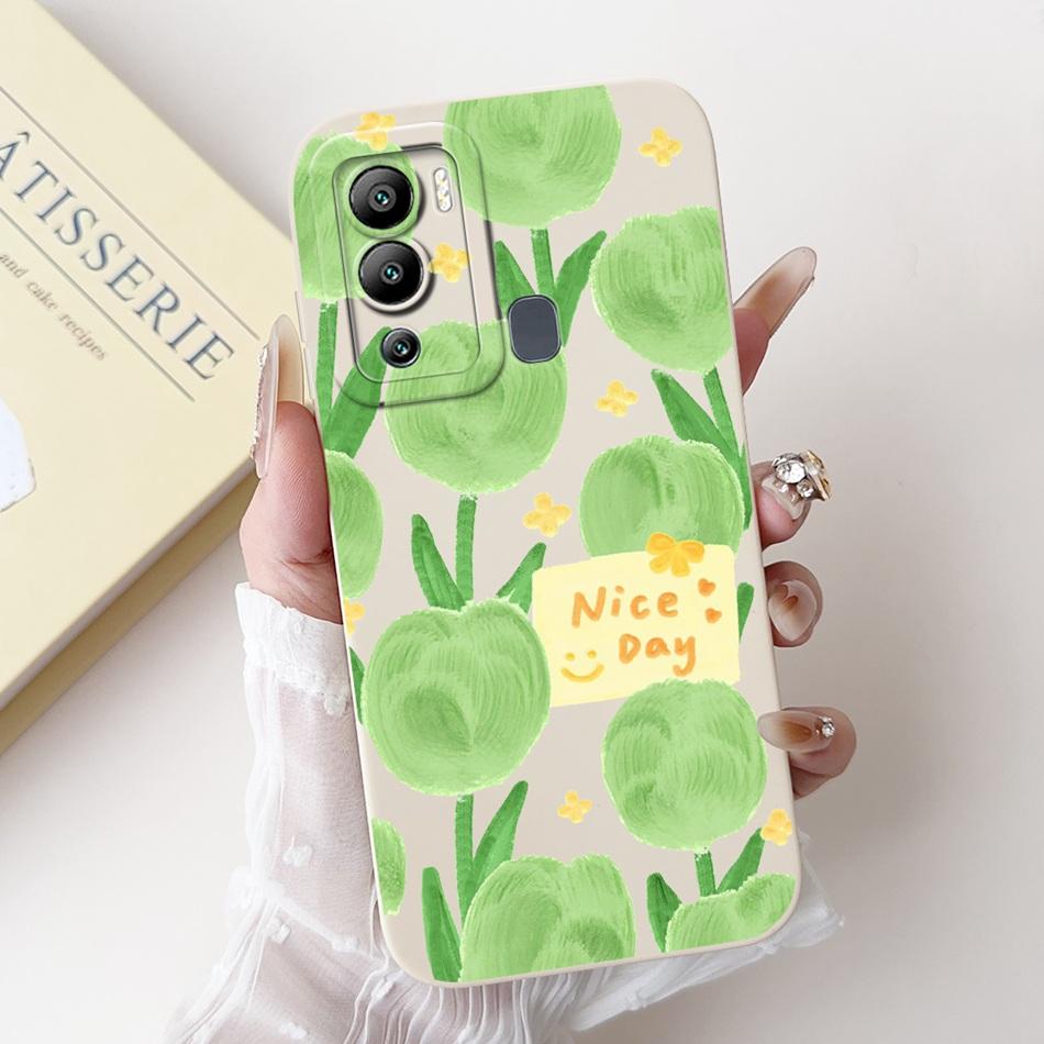 Для Infinix Hot 12i X665B Чехол для Infinix Hot 12 Play X6816C Hot12i 12Play Элегантная Печать Защита Камеры Мягкие Силиконовые Чехлы