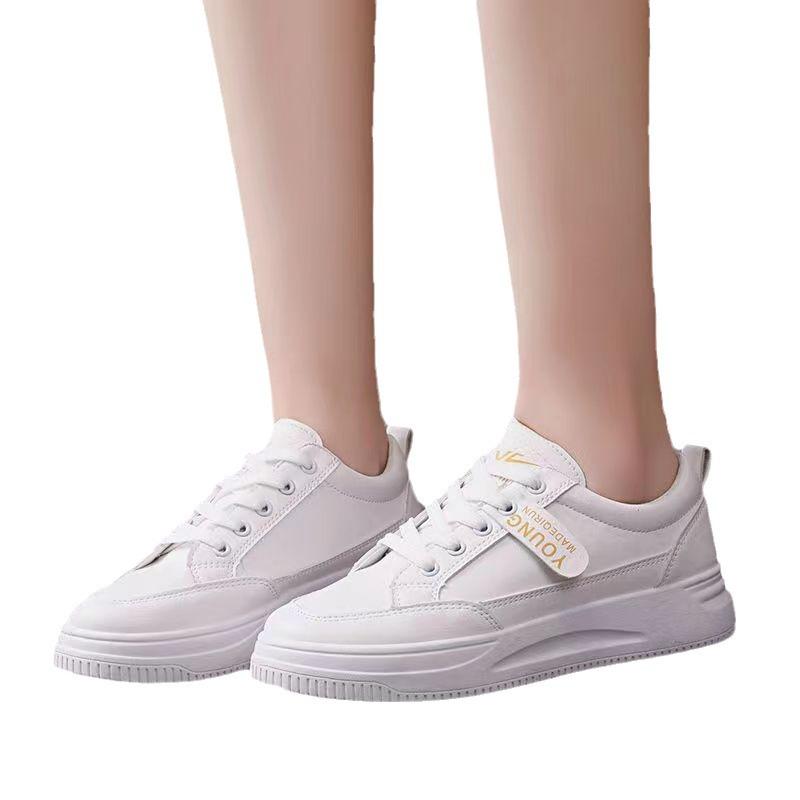 Студенческие маленькие белые туфли женские новые женские туфли платформа весна и осень спорт лето универсальные 2024 весна и лето повседневная обувь