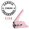 Personalized Book Embossers Stamp Custom Library Book Embosser with Name Logo Design Embossing Stamp Company Wedding Seals DIY 5