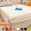 Новый однотонный наматрасник для кровати, 100% водонепроницаемая защитная накладка для матраса, простыня, разделенное водяным постельным бельем, с эластичным мульти-размером, без наволочки