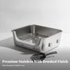 Stainless Steel Pet Toilet with Mesh Floor Safe for Rabbits