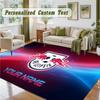Crystal Velvet Square Rug Custom NameRB Leipzig FC Pattern Non Slip Home Floor Decor Rug