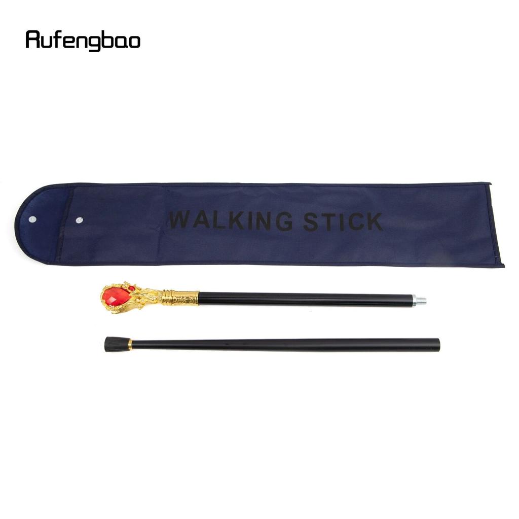 Красный ромбовидный тип, золотая трость, модная декоративная трость, элегантная трость для джентльмена, ручка для трости для косплея, 95 см