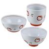 CtoC JAPAN Hello Kitty Cherry Обеденный набор Пиала Чайная чашка Маленькая миска Арита Сделано в Красном / 10,7см, 7,4см, 11,9см, Фарфор, Япония, 888321, Белый,