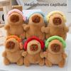 Toy Plush Capybara Keychain Backpack Charm Stress Relief Gift For Teens Kids