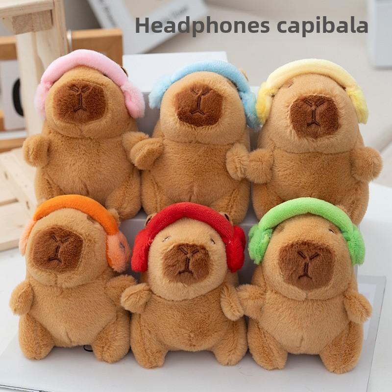 Toy Plush Capybara Keychain Backpack Charm Stress Relief Gift For Teens Kids