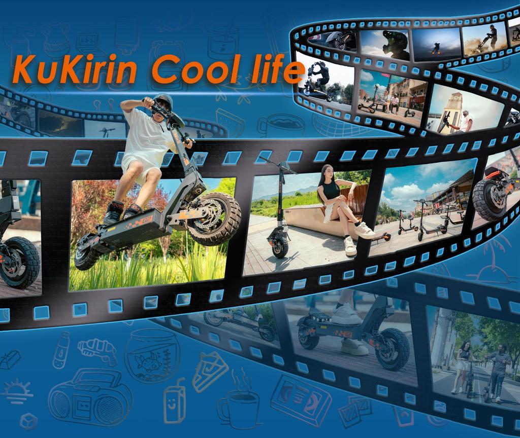 Folding Electric Scooter Kukirin G2 2025-version 800W Motor 48V 15.6Ah Battery 45km/h Max Speed 55km Range