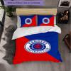 Rangers FC Themed Bedding 3Pcs Duvet Cover Set Decorative Bed Linen For Teen Room Home Decoration