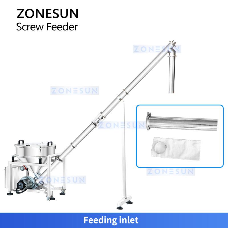 ZONESUN ZS-SLJ3 Auger Feeding Pump Powder Transport Conveyor Automated Loader Feeding Elevator Machine