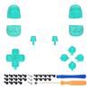eXtremeRate Replacement for PS5 Controller Share Optional Face Clear Full Button Set for PlayStation 5 Controller Not Emerald D-Pad (BDM-010 & 020),