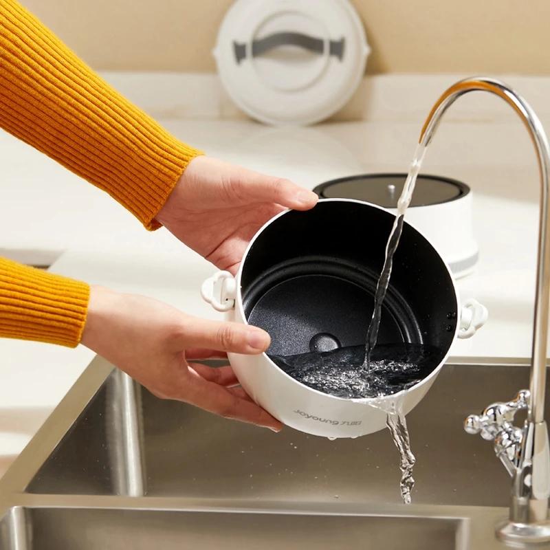 1.2 л Складная электрическая кастрюля-мультиварка Мини портативная электрическая плита Раздельного типа Хот-пот Дорожная электрическая сковорода 220 В