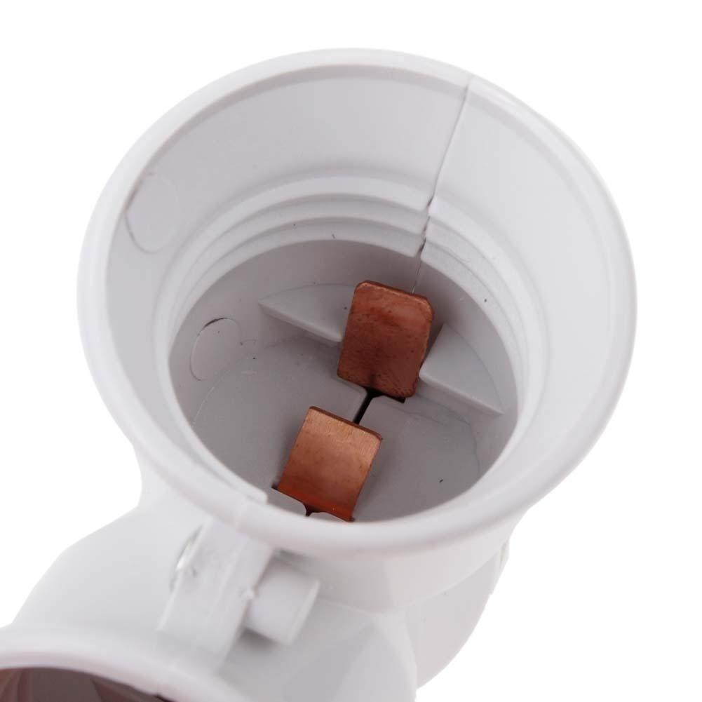 Screw E27 LED Base Light Lamp Bulb Socket E27 To 2-E27 Splitter Adapter ARI