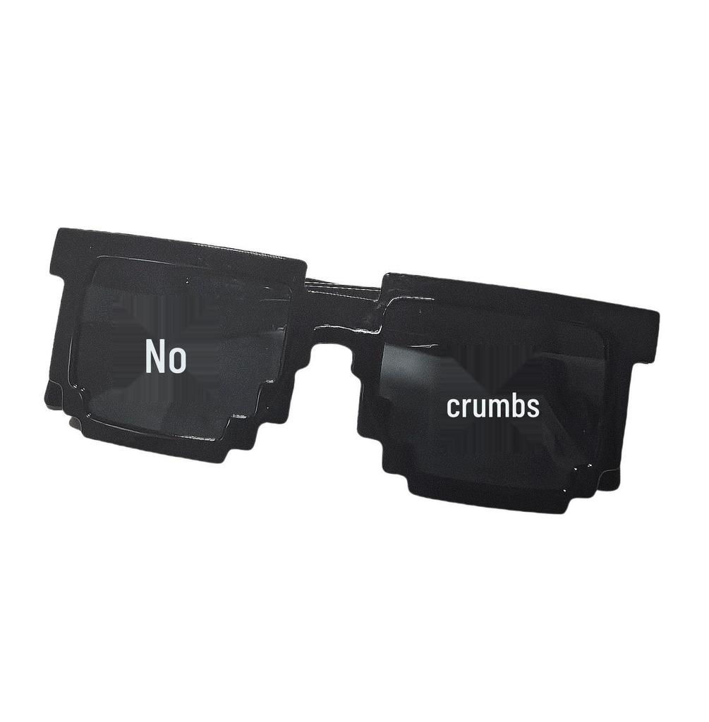 Пиксельные квадратные мозаичные солнцезащитные очки в стиле аниме - Модные прямоугольные оправы