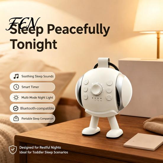 Soothing Sounds for Newborns White Noise Sound Machine with Bluetooth-compatible Speaker, Portable Baby Sleep Soother Compact Aid, USB Rechargeable