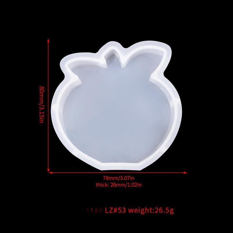 Формы для свечей в форме фруктов, силиконовые формы для яблок, груш, клубники, смолы, гипса, свечей, мыла, воска, украшения для дома