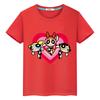 Футболка с принтом powerpuff girls для детей мальчик 10 лет 100% хлопок каваи топы аниме короткий прайд футболка y2k one piece одежда для девочек
