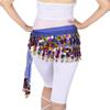 Women Multi-Color Belly Dance Hip Skirt Scarf Wrap Belt Hip Scarf Sequin