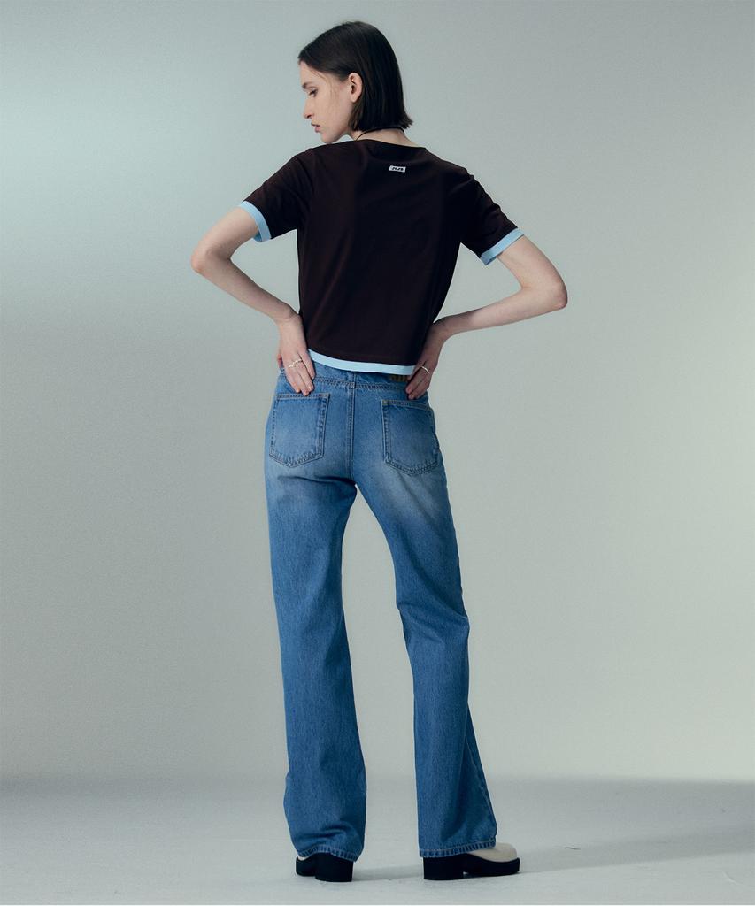 Джинсы Jeissijeidi Bootcut с потертостями Jzdp32Je