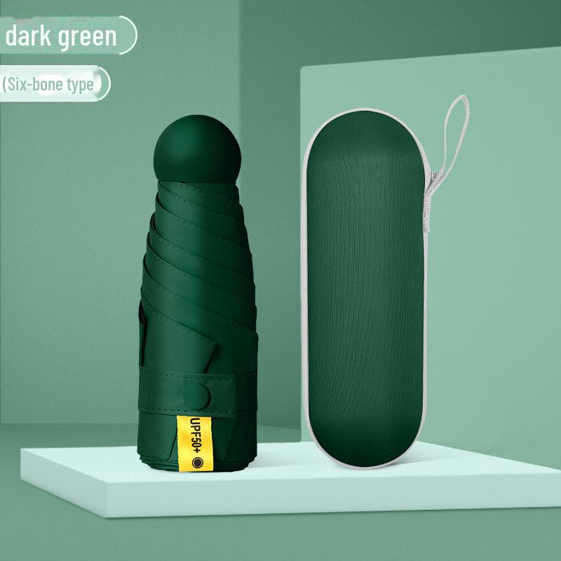 Компактный зонт-держатель для карточек, складывающийся на 60%, — легкий, защищающий от УФ-излучения, для двойного использования на солнце и в дождь